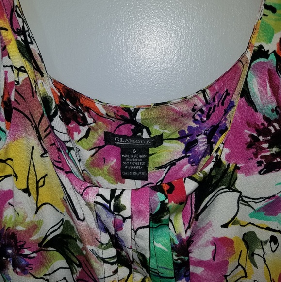 Glamour NWT Floral Dress Size 8 - Picture 2 of 4